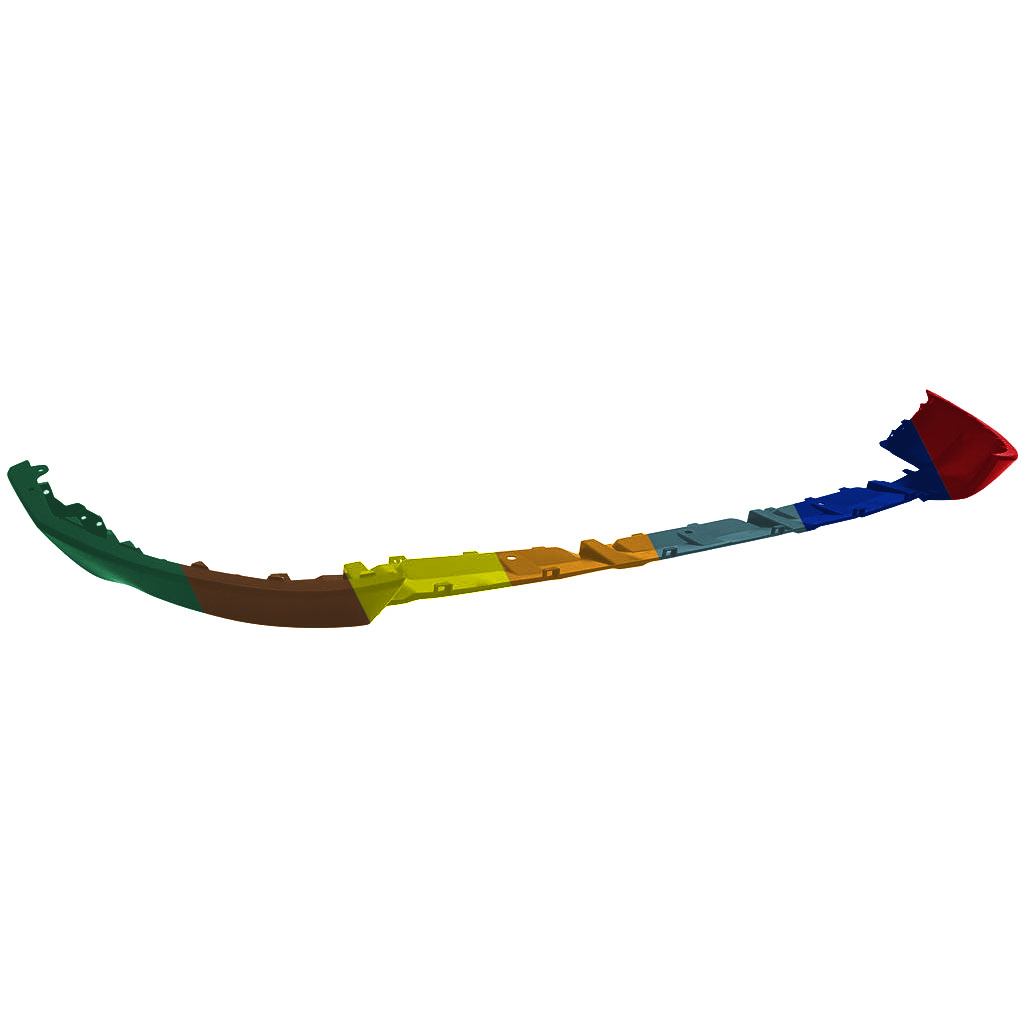 JEEPVEHICLE WAGONEER L (EXC GRAND WAGONEER) FRONT BUMPER COVER LOWER PRM OEM#6UF32TZZAC 2023-2025 PL#CH1015144