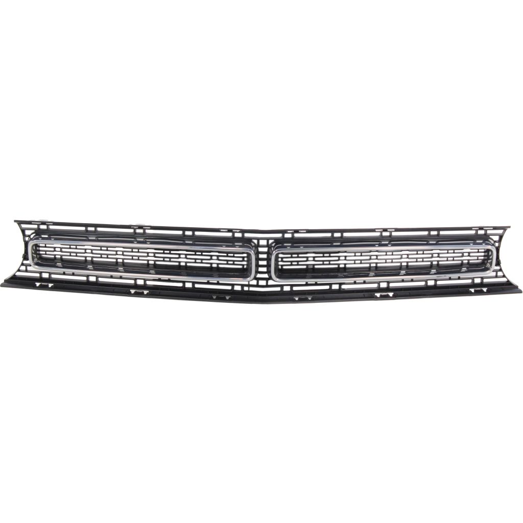 DODGE CHALLENGER GRILLE BLACK W/CHR MOLDING (R/T;R/T PLUS;SXT;SXT PLUS) OEM#68259754AD 2015-2023 PL#CH1200389