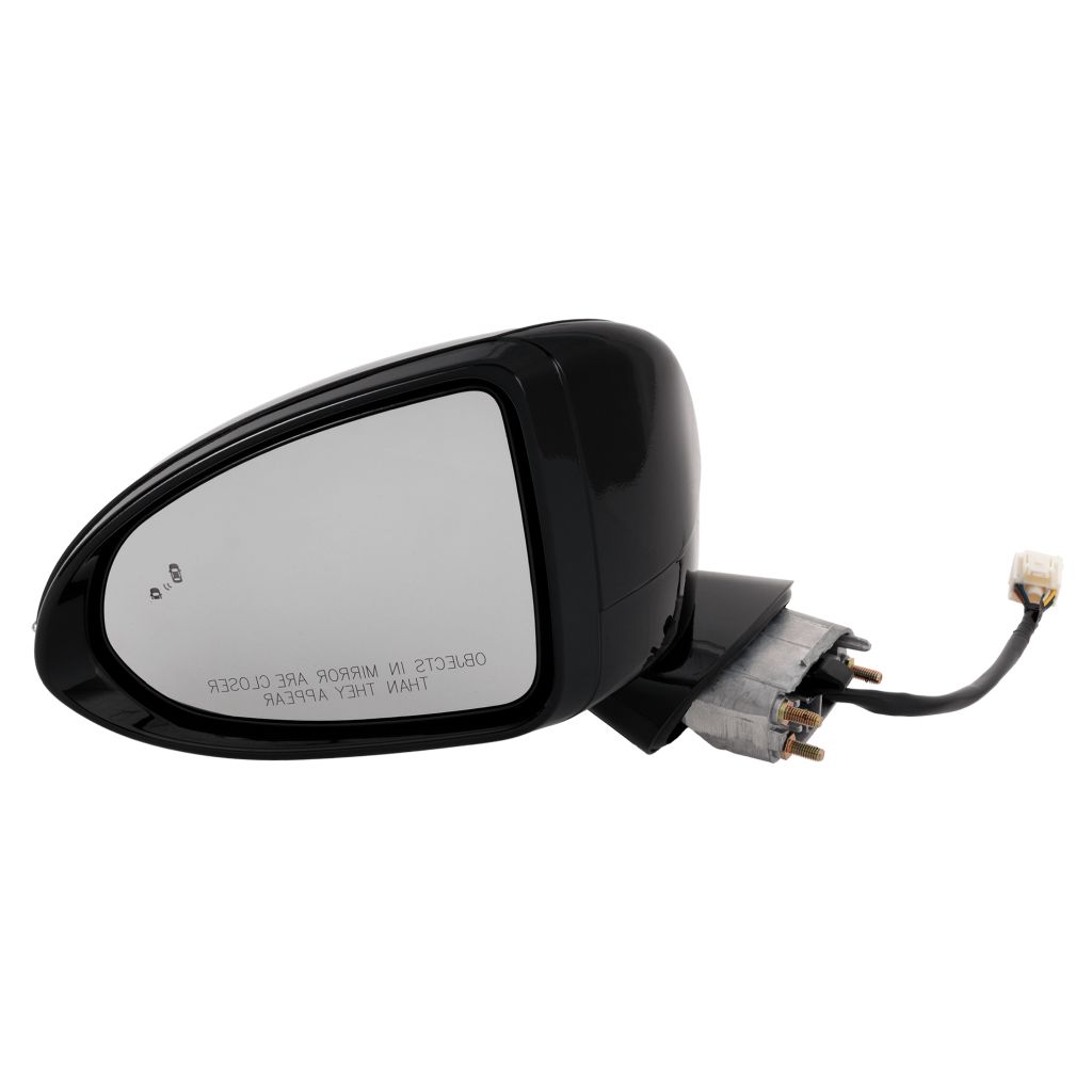 HYUNDAI SONATA DOOR MIRROR LEFT (Driver Side) PWR/HTD/SIGNAL (BLIND DETECT)(SEL PLUS/N LINE)(MATE BLACK) OEM#87610L0040 2020-2023 PL#HY1320273
