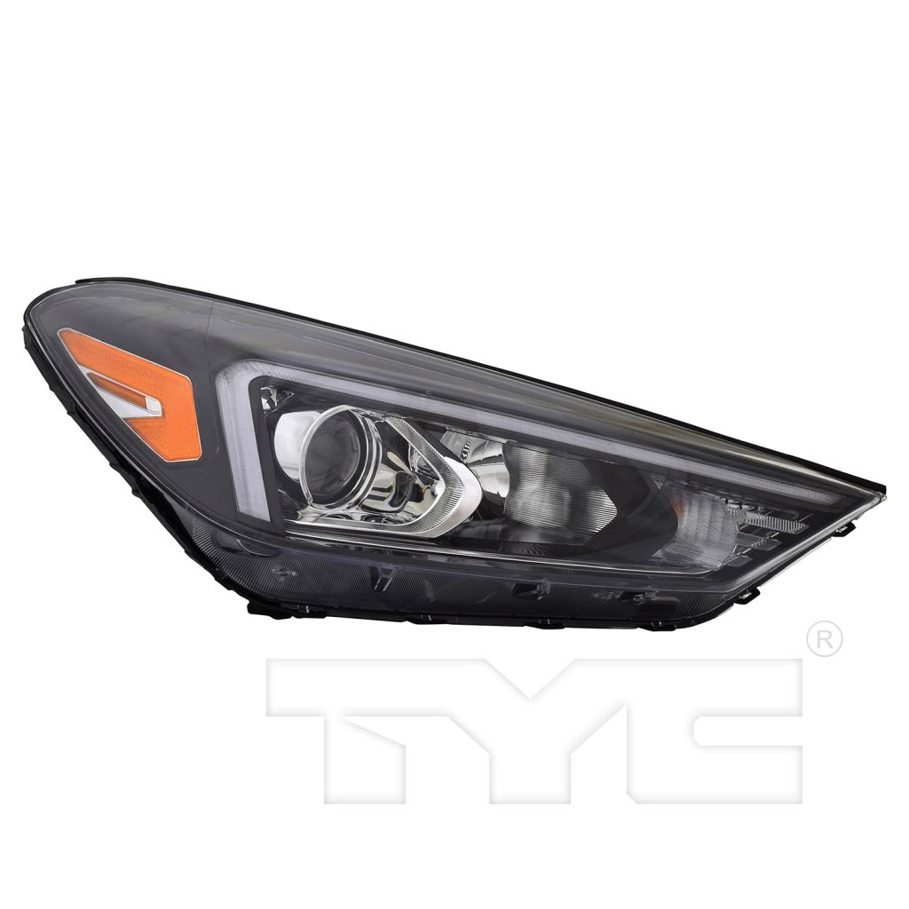 HYUNDAI TUCSON HEAD LAMP ASSY RIGHT (Passenger Side) (HALOGEN)(W/LED POSITION LAMP) **CAPA** OEM#92102D3650 2019-2021 PL#HY2503235C