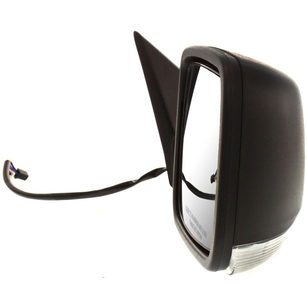 DODGE TRUCKS & VANS DODGE/PU (R1500) DOOR MIRROR RIGHT (Passenger Side) PWR/HTD/SIGNAL/PUDDLE (SINGLE GLASS)(TEXT BLACK) OEM#68026558AD 2009 PL#CH1321304
