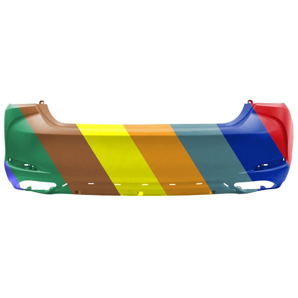 LEXUS ES 250/350 REAR BUMPER COVER PRM/TXT (WO/SENSOR)(W/F SPORT)(NORTH AMERICA)(ES350) OEM#521590X924 2019-2024 PL#LX1100210