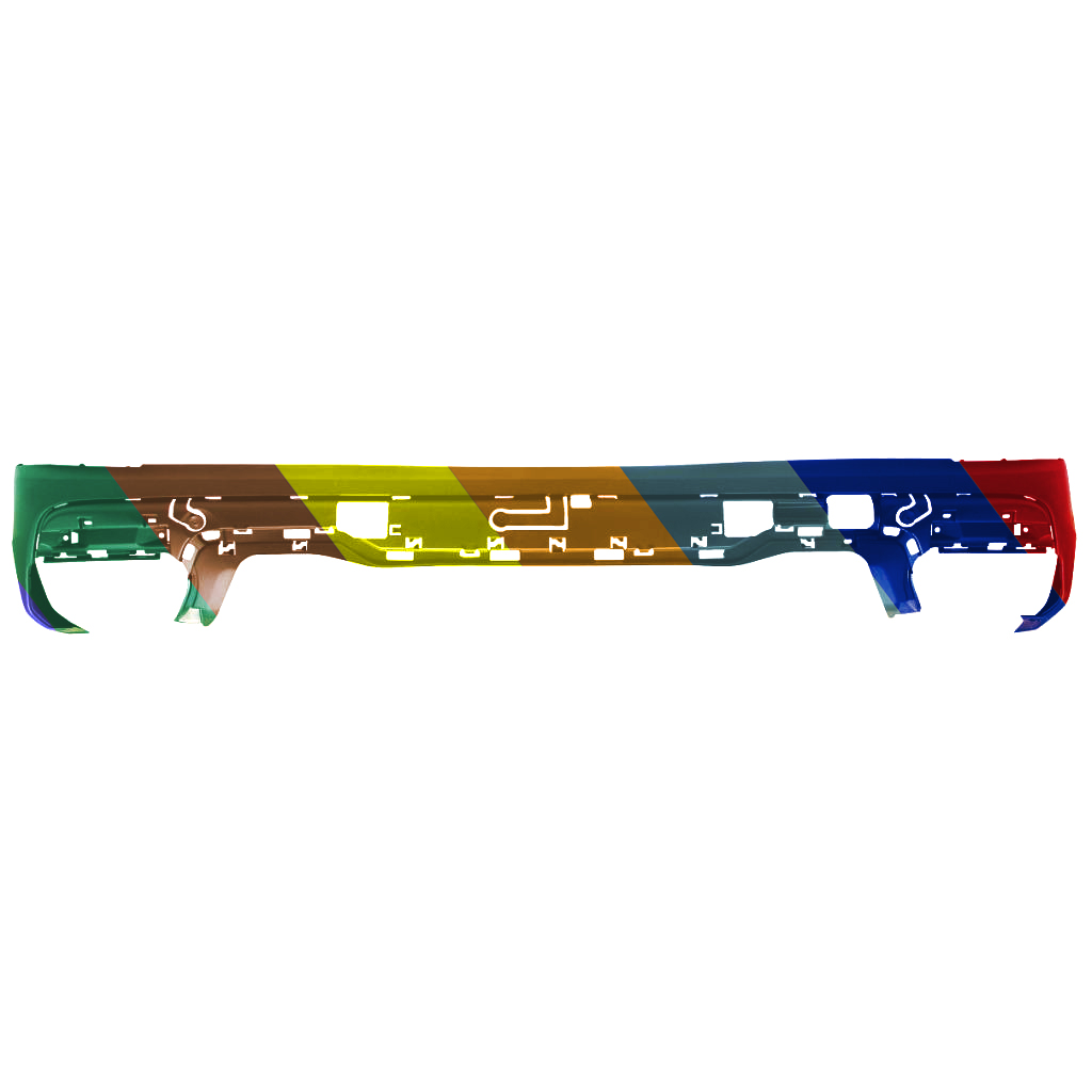 BMW BMW X5 (40i/45e/50i/M50i) REAR BUMPER COVER TXT-BLACK (WO/PK ASSIST)(WO/M SPORT)(EXC M50i) OEM#51129482090 2019-2023 PL#BM1100432