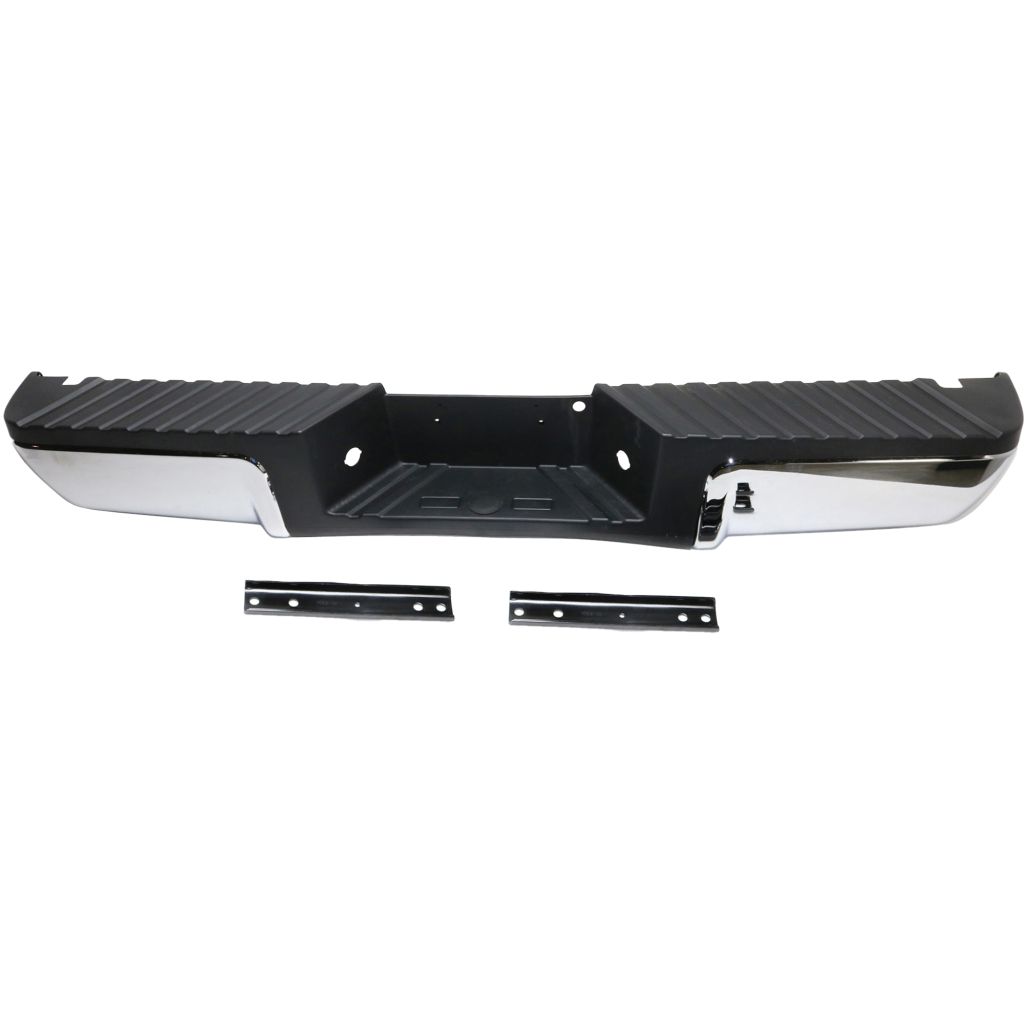 FORD TRUCKS & VANS FORD/PU (F250/350/450/550) Super Duty STEP BUMPER ASSEMBLY CHROME W/BLK PAD (W/O SENSOR)(W/BRKT) OEM#9C3Z17906B-PFM 2008-2010 PL#FO1103148