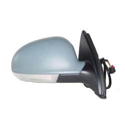 VOLKSWAGEN JETTA SEDAN (GEN 5) DOOR MIRROR ASSEMBLY RIGHT (Passenger Side) POWER/HEATED (W/SIGNAL)(W/O PUDDLE LAMP) OEM#1K1857508DB9B9-PFM 2005-2010 PL#VW1321122