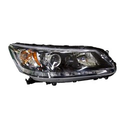 HONDA ACCORD SEDAN HEAD LAMP ASSEMBLY RIGHT (Passenger Side) (6 CYL)(HALOGEN)(LED DAYTIME RUNNING)**CAPA** OEM#33100T2AA11 2013-2015 PL#HO2503156C