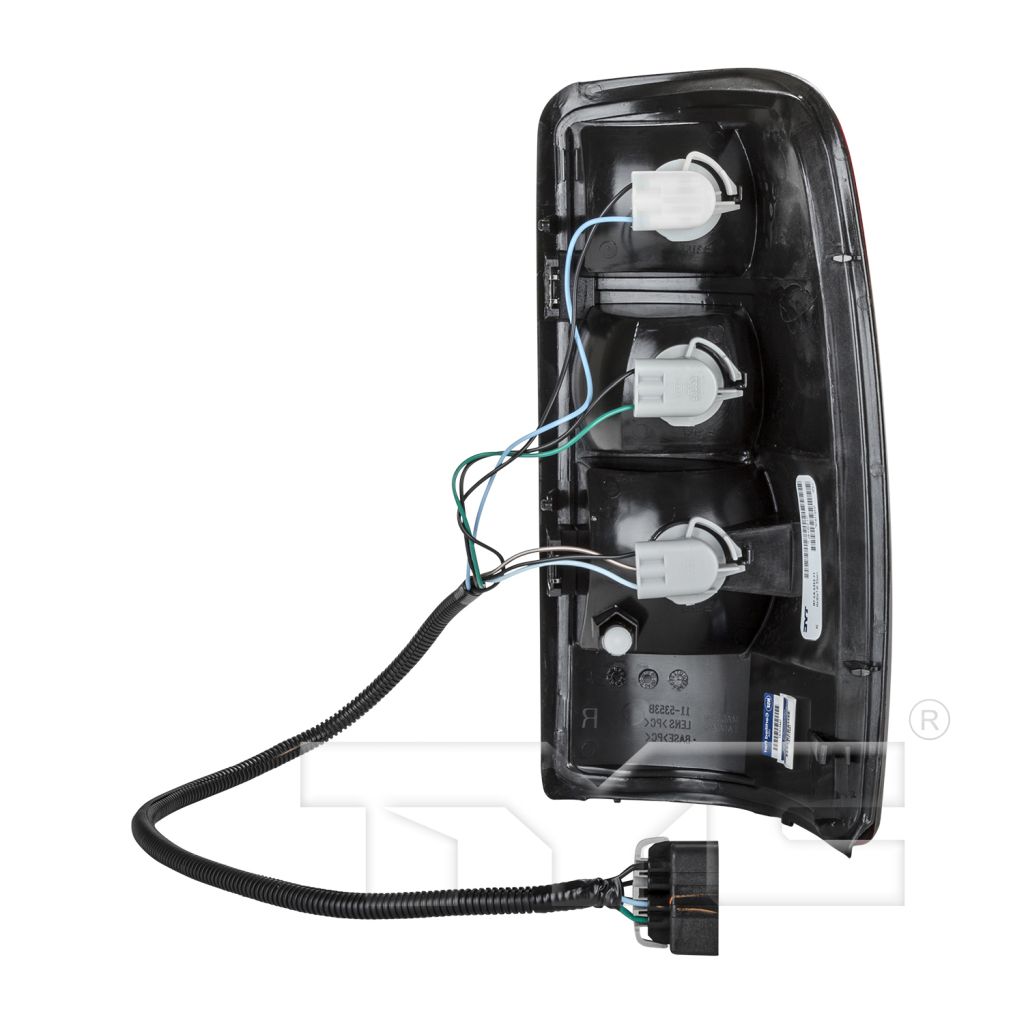 GM TRUCKS & VANS TAHOE (CHEVY) (NEW STYLE) TAIL LAMP UNIT LEFT (Driver Side) (2nd DESIGN)(W/BLK TRIM) OEM#15832091 2004-2006 PL#GM2800170