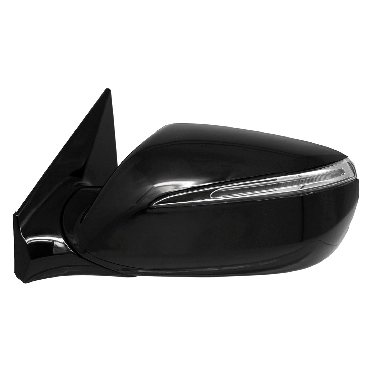 HYUNDAI SANTA FE SPORT (2.0/2.4L) DOOR MIRROR LEFT (Driver Side) PWR/HTD/SIGNAL/MENORY (W/BSD)(BLACK BASE)(PTM CVR) OEM#876104Z009 2013-2016 PL#HY1320235