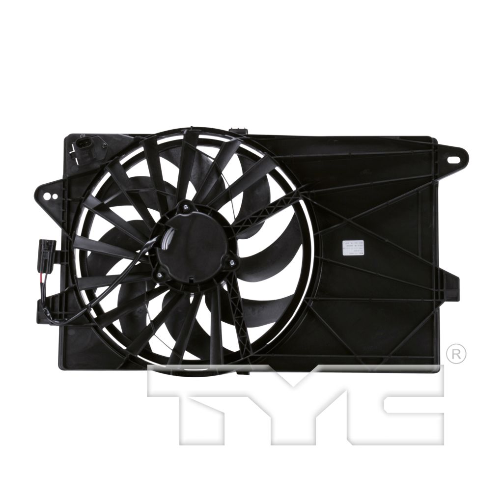 FIAT 500 2DOORS (FIAT) RADIATOR & A/C FAN ASSY (W/AC) OEM#68184569AC 2012-2019 PL#FI3115100