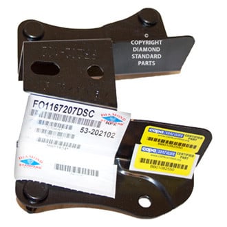 FORD FIESTA/SEDAN REAR BUMPER REINF BRACKET RIGHT (Passenger Side) **CAPA** OEM#AE8Z17A750C 2014-2019 PL#FO1167207C