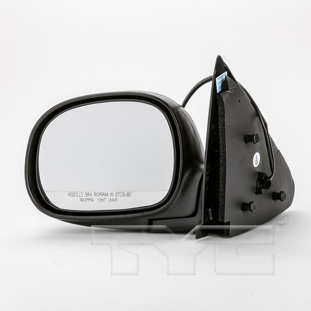 FORD TRUCKS & VANS FORD/PU (NEW)(F150/F250)LD DOOR MIRROR LEFT (Driver Side) PWR (W/O SIGNAL)(Exc LIGHNING)(BLK CVR) OEM#F85Z17683BAA-PFM 1997-2001 PL#FO1320134