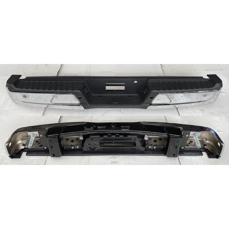 FORD TRUCKS & VANS FORD/PU F150 HYBRID REAR STEP BMP ASSY CHROME (W/SENSOR)(W/ACTIVE PK SENSOR)(WO/TOW HITCH) OEM#ML3Z17906HA-PFM 2021-2023 PL#FO1103243