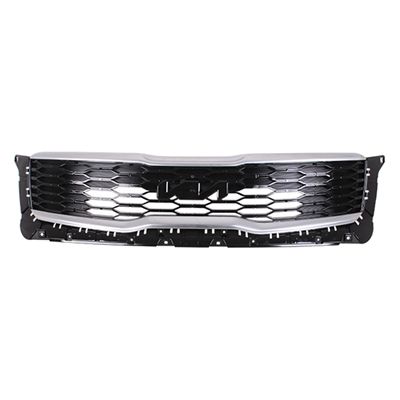 KIA TELLURIDE GRILLE BLACK W/SATIN-CHROME MLDG (LX/S/EX/SX) OEM#86350S9300 2022 PL#KI1200233