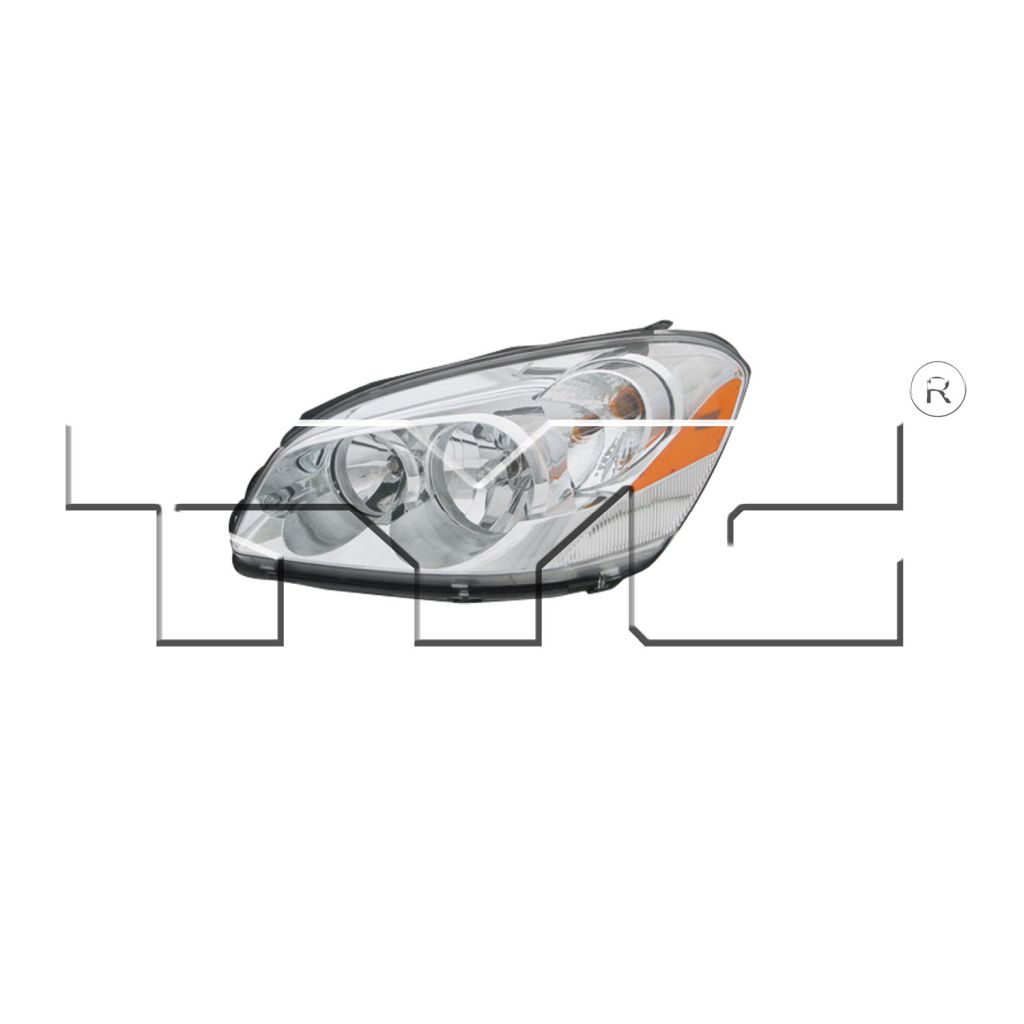 BUICK LUCERNE HEAD LAMP ASSEMBLY LEFT (Driver Side) (WO/CORNER LAMP) OEM#22811901 2006-2008 PL#GM2502276