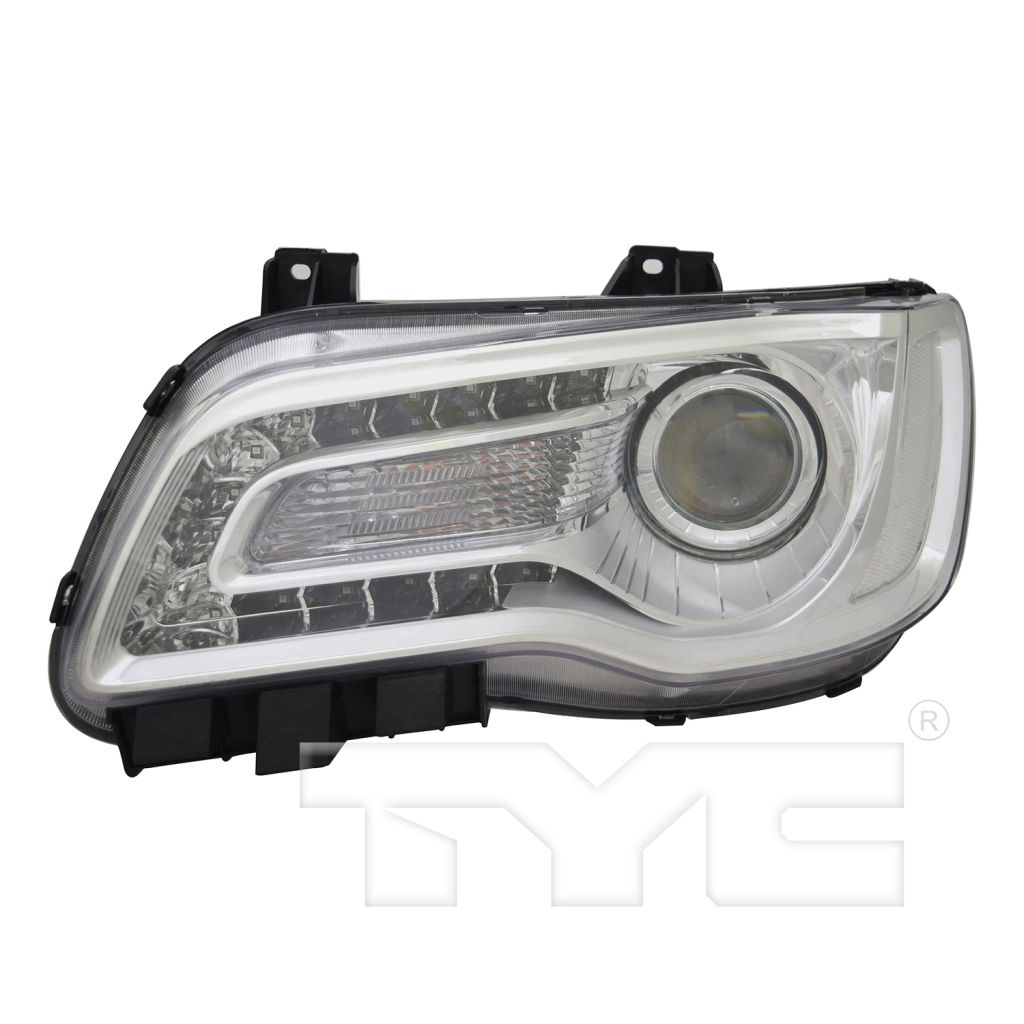 CHRYSLER 300 HEAD LAMP ASSY LEFT (Driver Side) (HALOGEN)(W/PROJECTOR)(CHROME BEZEL)**CAPA** OEM#68402947AA 2018-2023 PL#CH2502322C
