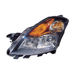 NISSAN(DATSUN) ALTIMA HYBRID HEAD LAMP ASSEMBLY LEFT (Driver Side) (HALOGEN)(GRAY BEZEL)**CAPA** OEM#26060JA00B 2007-2009 PL#NI2502187C