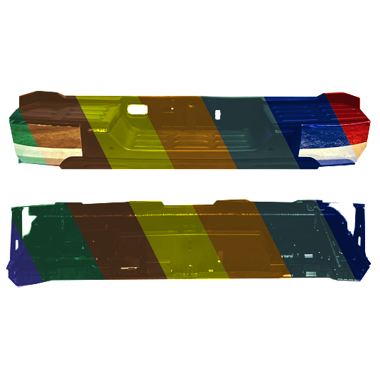 TOYOTA TUNDRA REAR STEP BUMPER ASSY W/CHROME COVER WO/BMP END (W/SENSOR)(WO/TOW HITCH) OEM#521500C040-PFM 2022-2025 PL#TO1103144