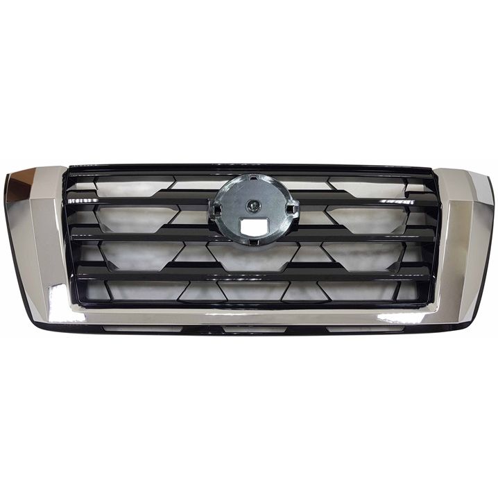 NISSAN(DATSUN) ARMADA GRILLE BLACK W/CHROME FRAME (W/CAMERA)(SL/PLATINUM) OEM#623106JL1B 2021-2024 PL#NI1200340