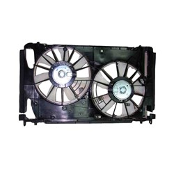 TOYOTA RAV4 RADIATOR & A/C FAN ASSEMBLY (2.4/2.5/L4)(DUAL FAN)(JAPAN) OEM#1636328290-PFM 2006-2012 PL#TO3117102