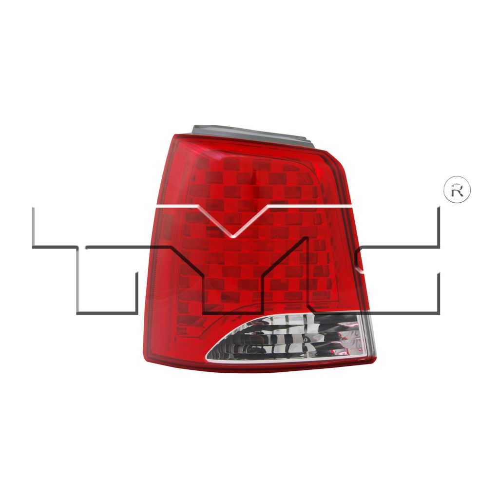 KIA SORENTO TAIL LAMP ASSEMBLY LEFT (Driver Side) (WO/LED)**CAPA** OEM#924011U000 2011-2013 PL#KI2804103C