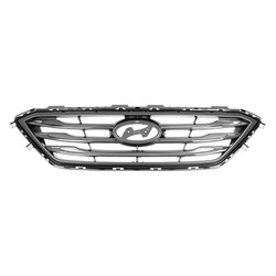 HYUNDAI SONATA GRILLE SILVER/CHR-BLK MOLDING (WO/AUTO CRUISE)(SPORT BMP) OEM#86350C2300 2015-2017 PL#HY1200182