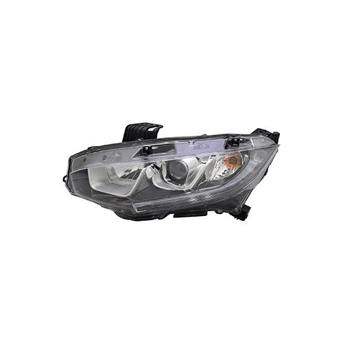 HONDA CIVIC HATCHBACK (EXC TYPE R) HEAD LAMP ASSEMBLY LEFT (Driver Side) (HALOGEN) OEM#33150TBAA01 2017-2019 PL#HO2502173