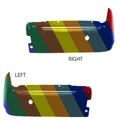 FORD TRUCKS & VANS FORD/PU (F150) SVT RAPTOR STEP BUMPER PTD RIGHT (Passenger Side) & LEFT (Driver Side) (2PC SET)(W/ SENSORS)(RE) OEM#9L3Z17906DPTM (P) 2010-2014 PL#FO1102373