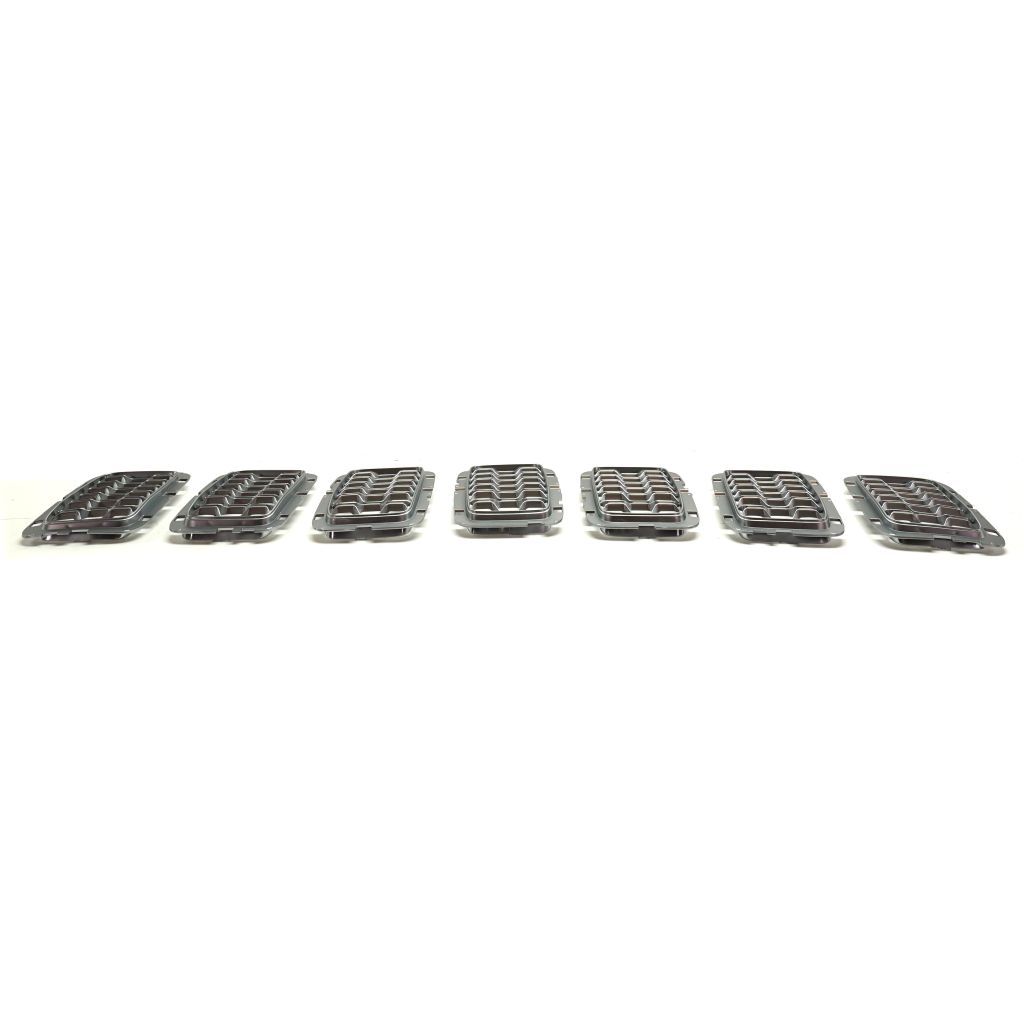 JEEP GRAND CHEROKEE GRILLE INNER MESH PAINTED-CHR (7pcs) (SUMMIT) OEM#6NZ02SZ7AA 2017-2021 PL#CH1201114