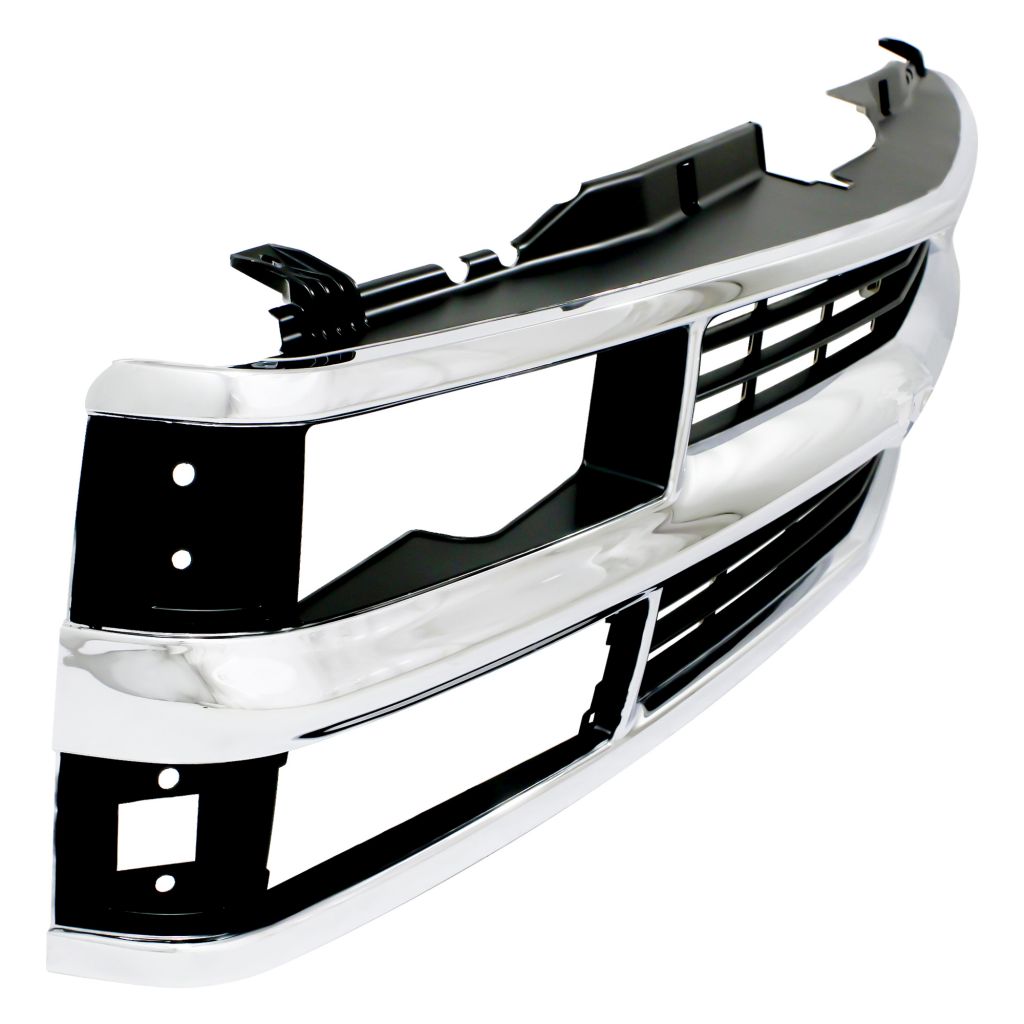 GM TRUCKS & VANS TAHOE (CHEVY) (HEAD/LAMP & C/L 2pcs Design ) GRILLE CHROME (COMP HEAD/LAMP) (CHEVY) OEM#15981106 1995-2000 PL#GM1200238
