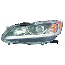 HONDA ACCORD SEDAN HEAD LAMP ASSEMBLY LEFT (Driver Side) (HALOGEN)(WO/LED DRL) LX **CAPA** OEM#33150T2AA61 2016-2017 PL#HO2502168C