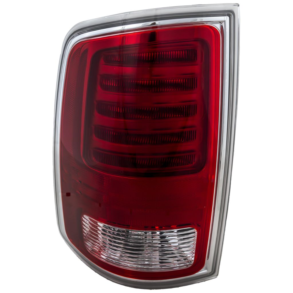 DODGE TRUCKS & VANS DODGE/PU (R1500) TAIL LAMP ASSEMBLY LEFT (Driver Side) (LED) W/CHR TRIM **CAPA** OEM#68093079AC (P) 2013-2018 PL#CH2800203C