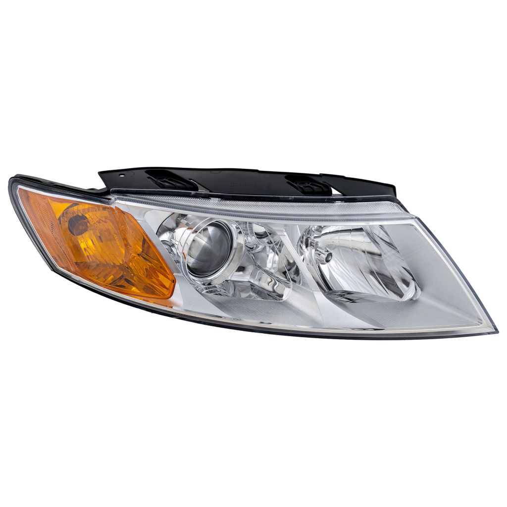 KIA OPTIMA (New Style)(W/1PC HEAD/LAMP) HEAD LAMP ASSEMBLY RIGHT (Passenger Side) (CHROME BEZEL) OEM#921022G530 2009-2010 PL#KI2503151