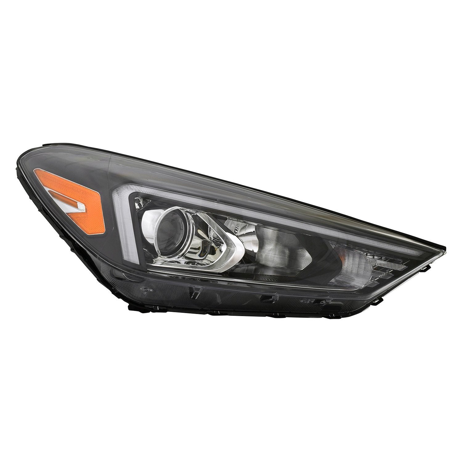 HYUNDAI TUCSON HEAD LAMP ASSY RIGHT (Passenger Side) (HALOGEN)(W/LED POSITION LAMP) OEM#92102D3650 2019-2021 PL#HY2503235