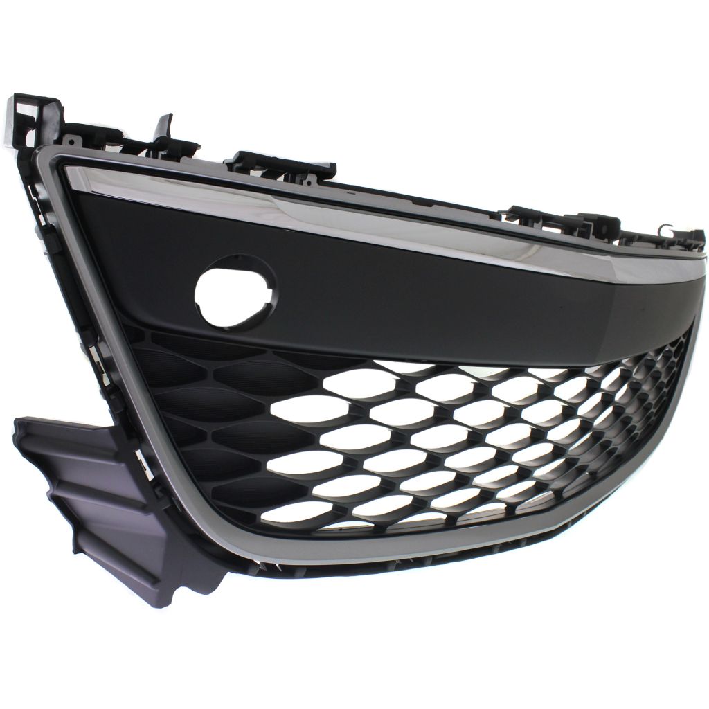 MAZDA CX-7 FRONT BUMPERUMPER GRILLE ASSY CHROME/BLACK (W/FOG) OEM#EH45501T0J 2010-2012 PL#MA1036120
