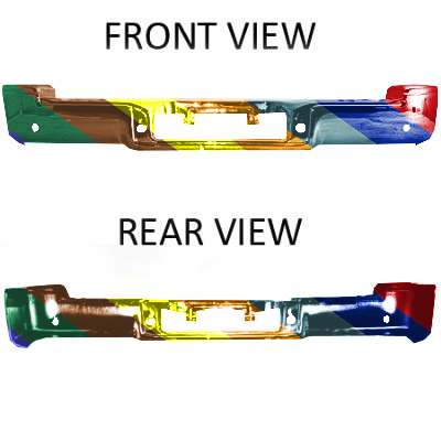 FORD TRUCKS & VANS FORD/PU (F150 EXC HERITAGE) STEP BMP CHROME (W/SENSOR)(FLARESIDE) OEM#4L3Z17906NA 2004-2008 PL#FO1102352