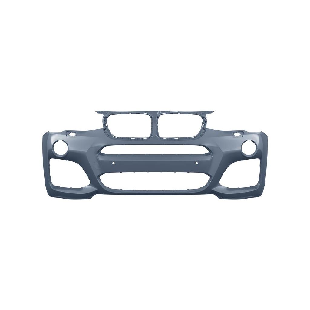 BMW BMW X4 FRONT BUMPER COVER PRIMED (WO/SENSOR)(28i/35i W/M PKG)(M40i)**CAPA** OEM#51118064117 2015-2018 PL#BM1000375C
