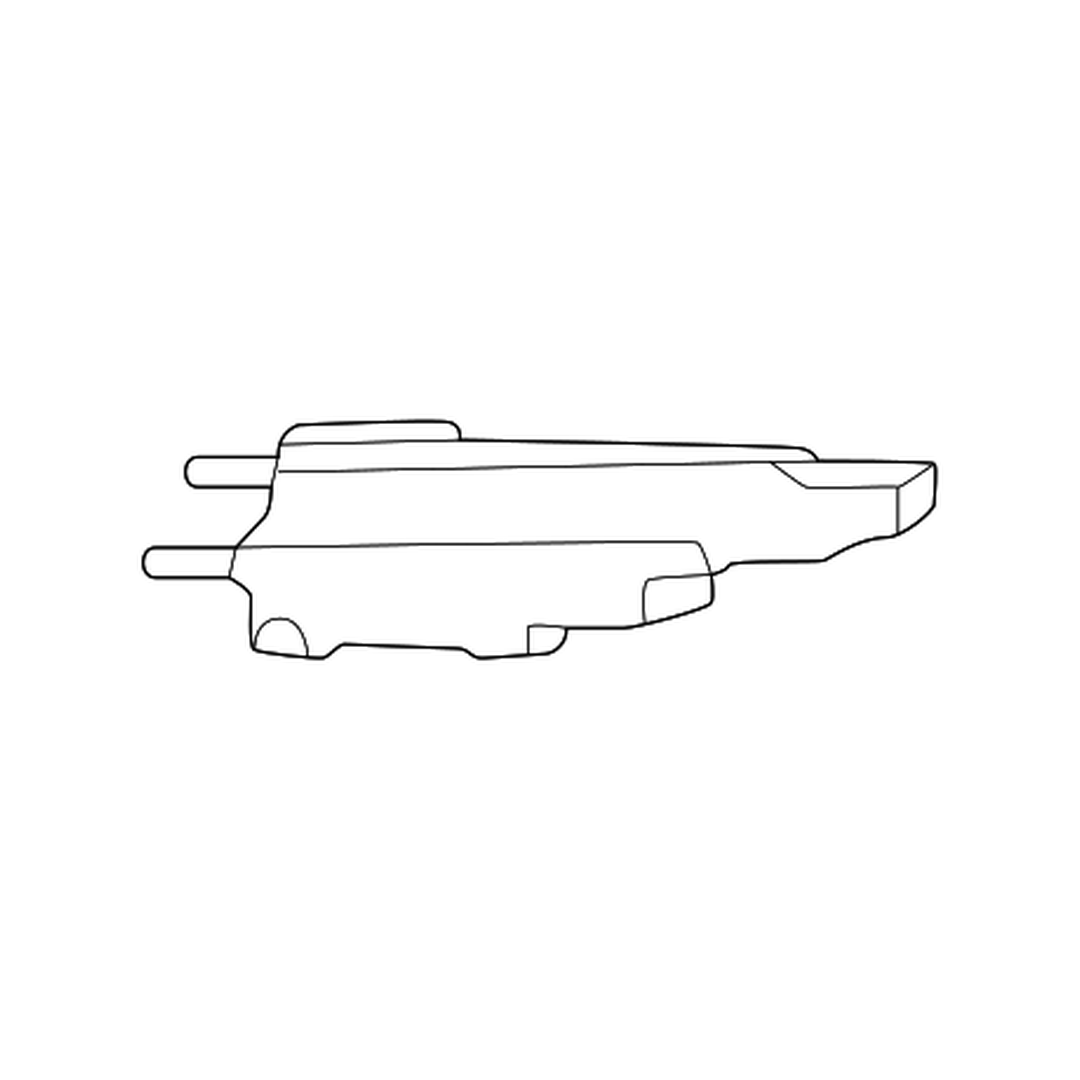 TOYOTA CAMRY (HYBRID) FRONT BUMPER UPPER COVER SIDE RETAINER LEFT (Driver Side) (Driver Side) OEM#52538AQ010 2025 PL#TO1032130