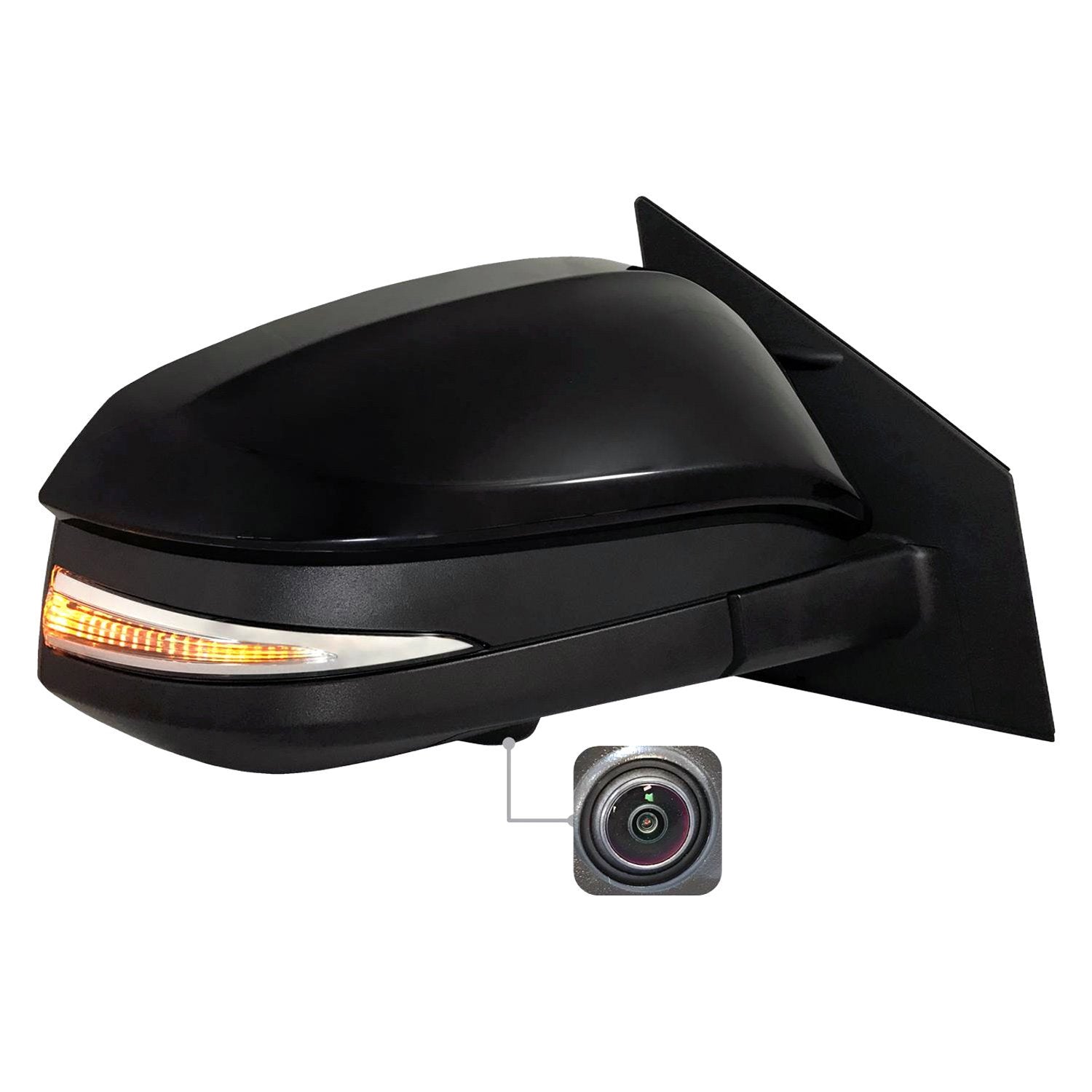 TOYOTA RAV4 HYBRID DOOR MIRROR RIGHT (Passenger Side) PWR/HTD/SIGNAL (W/BLIND DETECT)(W/CAMERA)(16 HOLE/12PIN) OEM#8791042D20-PFM 2016-2018 PL#TO1321381