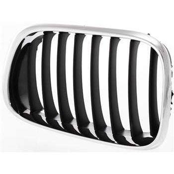 BMW BMW X5 GRILLE LEFT (Driver Side) CHROME/BLACK OEM#51138402645 2000-2003 PL#BM1200152
