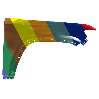 JEEPVEHICLE GRAND CHEROKEE L (3 ROW SEATS) FENDER RIGHT (Passenger Side) OEM#68465272AB 2021-2025 PL#CH1241297