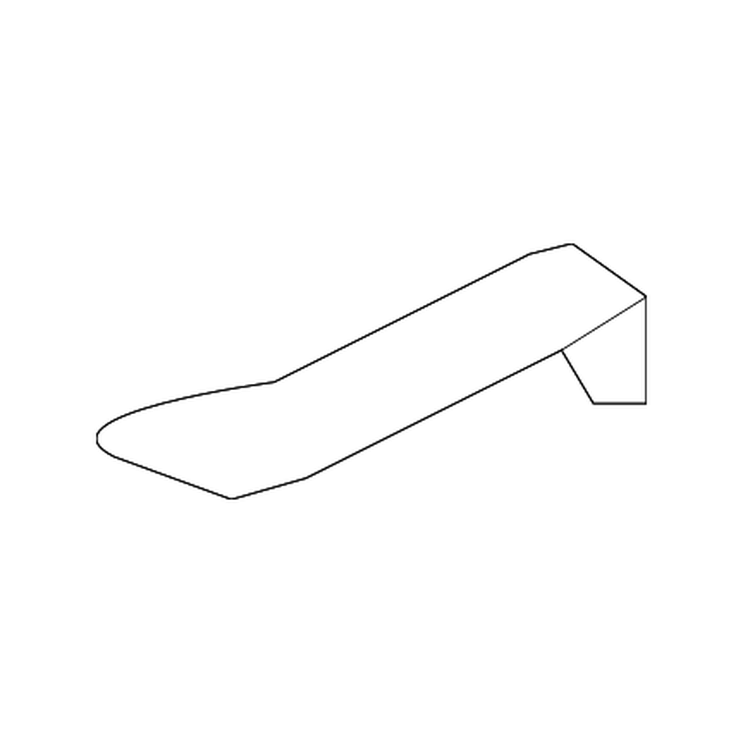 KIA FORTE SEDAN FRONT BUMPER COVER UPPER INNER SUPPORT (RH=LH)(STEEL) OEM#86527M7000 2022-2024 PL#KI1026101