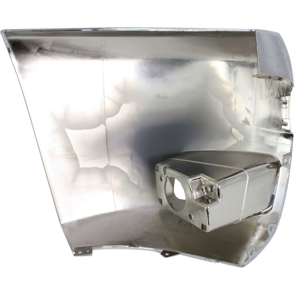 GM TRUCKS & VANS SILVERADO/PU 2500/3500 (CHEVY) FRONT BUMPER END LEFT CHROME (W/FOG) OEM#15839251 2007-2010 PL#GM1016108