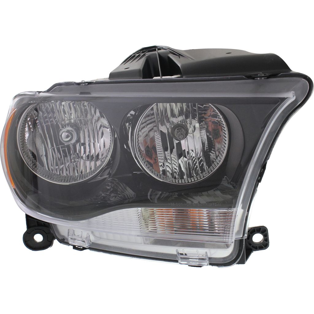 DODGE TRUCKS & VANS DURANGO HEAD LAMP ASSEMBLY RIGHT (Passenger Side) (HALOGEN)(BLK BEZEL) **CAPA** OEM#68084076AB 2011-2013 PL#CH2503229C