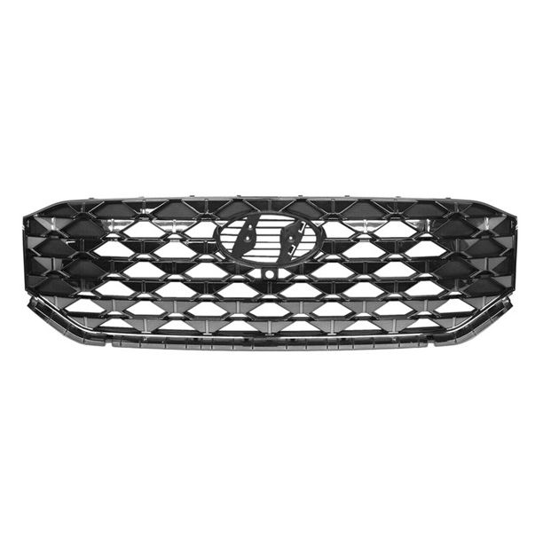 HYUNDAI SANTA FE GRILLE BLACK W/CHROME FRAME (W/CAMERA)(CALLIGRAPHYY) OEM#863A0S2910 2021-2023 PL#HY1200245