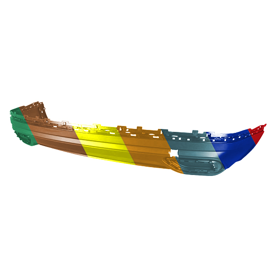 VOLKSWAGEN ATLAS REAR BUMPER LOWER SPOILER TEX (WO/PARRALLEL PARK)(WO/S-LINE)(WO/TRAILER HITCH) **CAPA OEM#3CN807521N9B9 2021-2025 PL#VW1115116C
