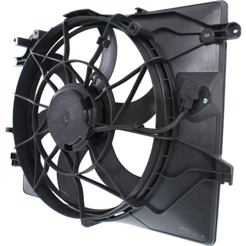 HYUNDAI GENESIS COUPE RADIATOR & A/C FAN ASSEMBLY (3.8L) OEM#253802M250 2010-2012 PL#HY3115128