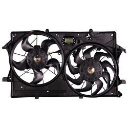 FORD FOCUS RADIATOR & A/C FAN ASSY (2.0L DOHC W/AC)(DUAL FAN) OEM#3S4Z8C607A 2003-2004 PL#FO3115153