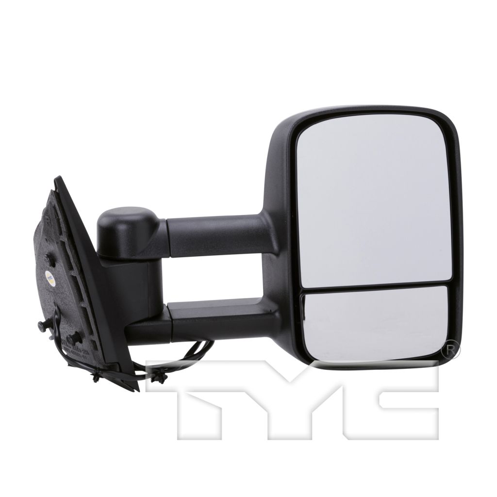 GM TRUCKS & VANS SILVERADO/PU 2500/3500 (CHEVY) DOOR MIRROR RIGHT (Passenger Side) PWR/HTD (W/TOW)(DUAL ARM)(no signal in glass) OEM#20862099-PFM 2011-2014 PL#GM1321407