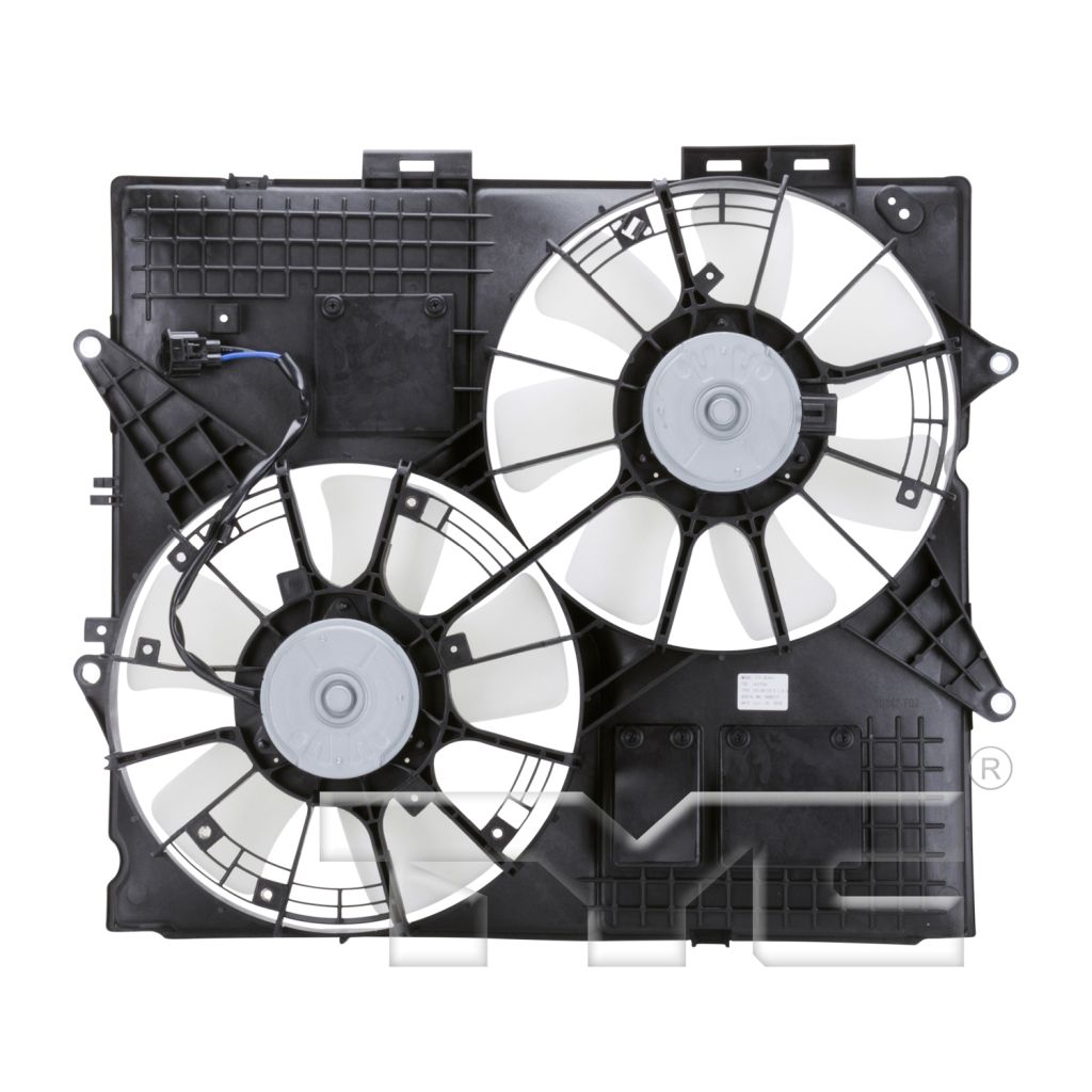 CADILLAC STS/STS-V RADIATOR & A/C FAN ASSY (3.6/4.6L W/O Extra Duty)(DUAL FAN) OEM#19210937-PFM 2005-2008 PL#GM3120105