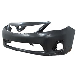 TOYOTA COROLLA/SEDAN FRONT BUMPER COVER PRIMED (W/SPOILER)**CAPA** OEM#5211903902 2011-2013 PL#TO1000373C